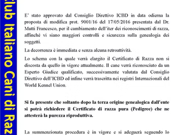Normativa Certificati Genealogici Pedigree